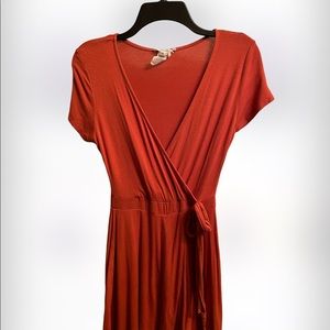 Burnt orange flowy junior romper